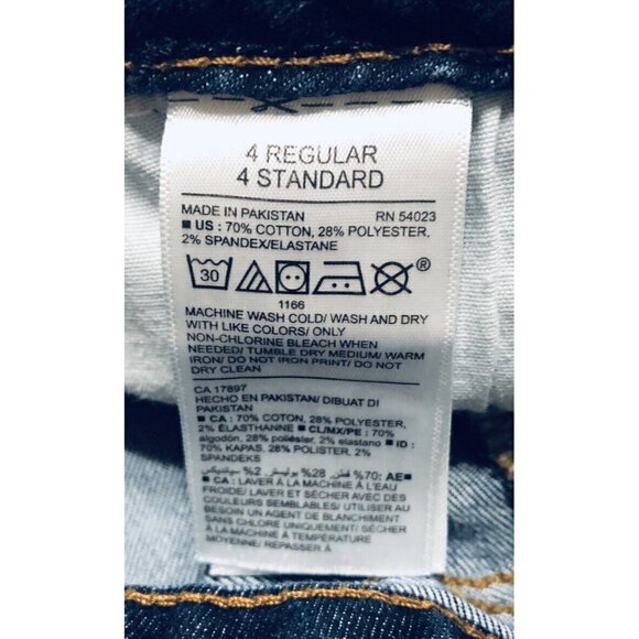 Old Navy Womens Size 4 Dark Wash Rockstar Mid Rise Skinny Jeans Stretch - Picture 7 of 8